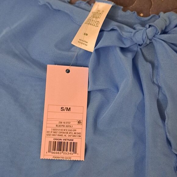 Wild Fable blue semi sheer swim cover up size S/M NWT - Picture 2 of 3